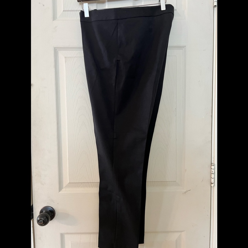 Black flat panel slacks